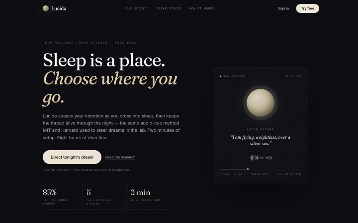 Lucida — screenshot